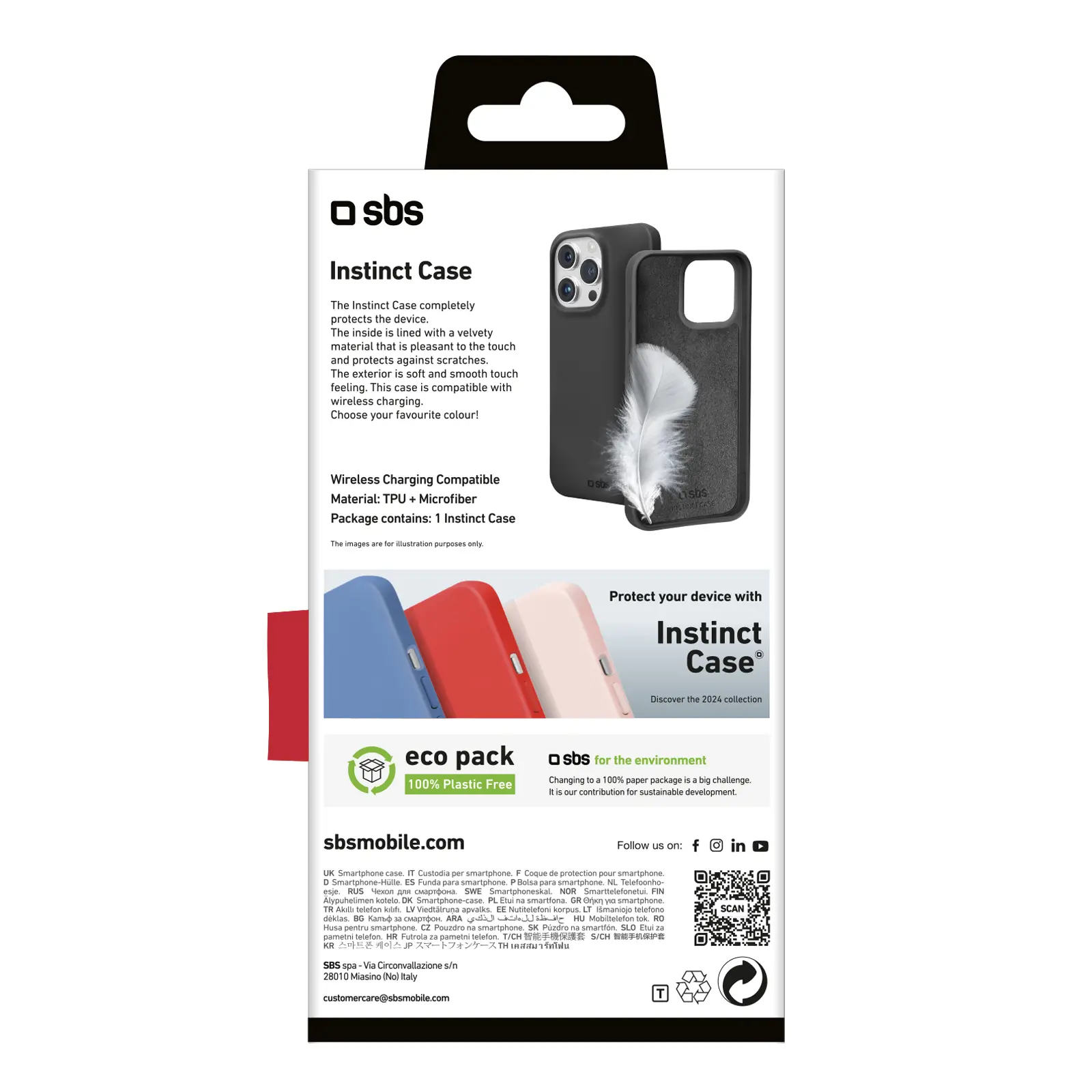 Etui SBS Instinct do iPhone 16 Pro Czarny