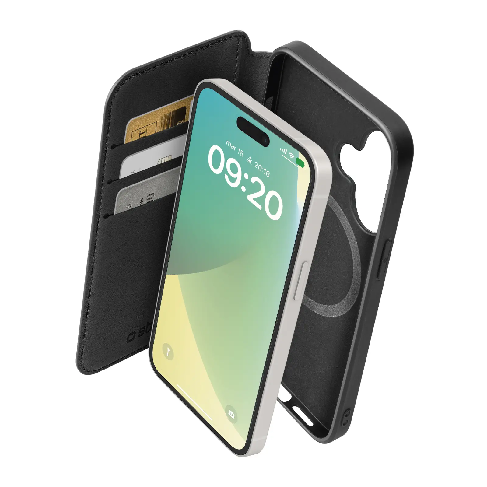 Etui SBS Wallet Mag TEBKMAGSFIP1661K do iPhone 16 Czarny