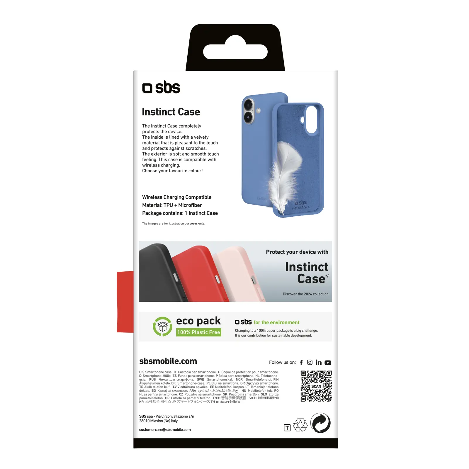 Etui SBS Instinct do iPhone 16 Plus Niebieski