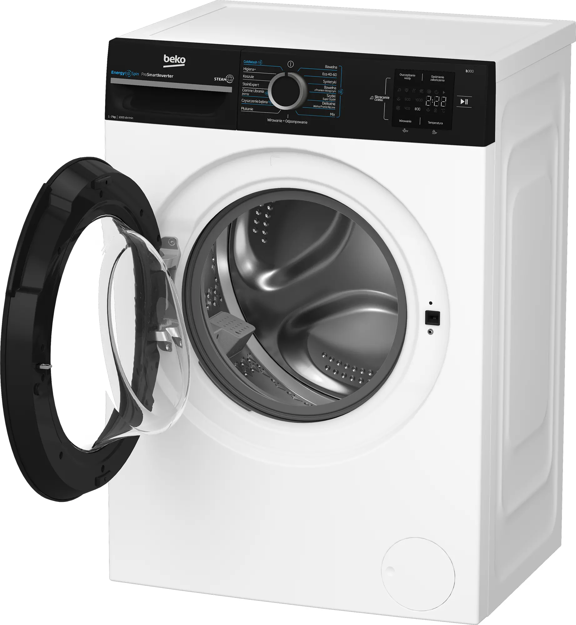 Pralka Beko b300 BM3WFSU37015WBPB EnergySpin Slim 7kg 1000obr/min