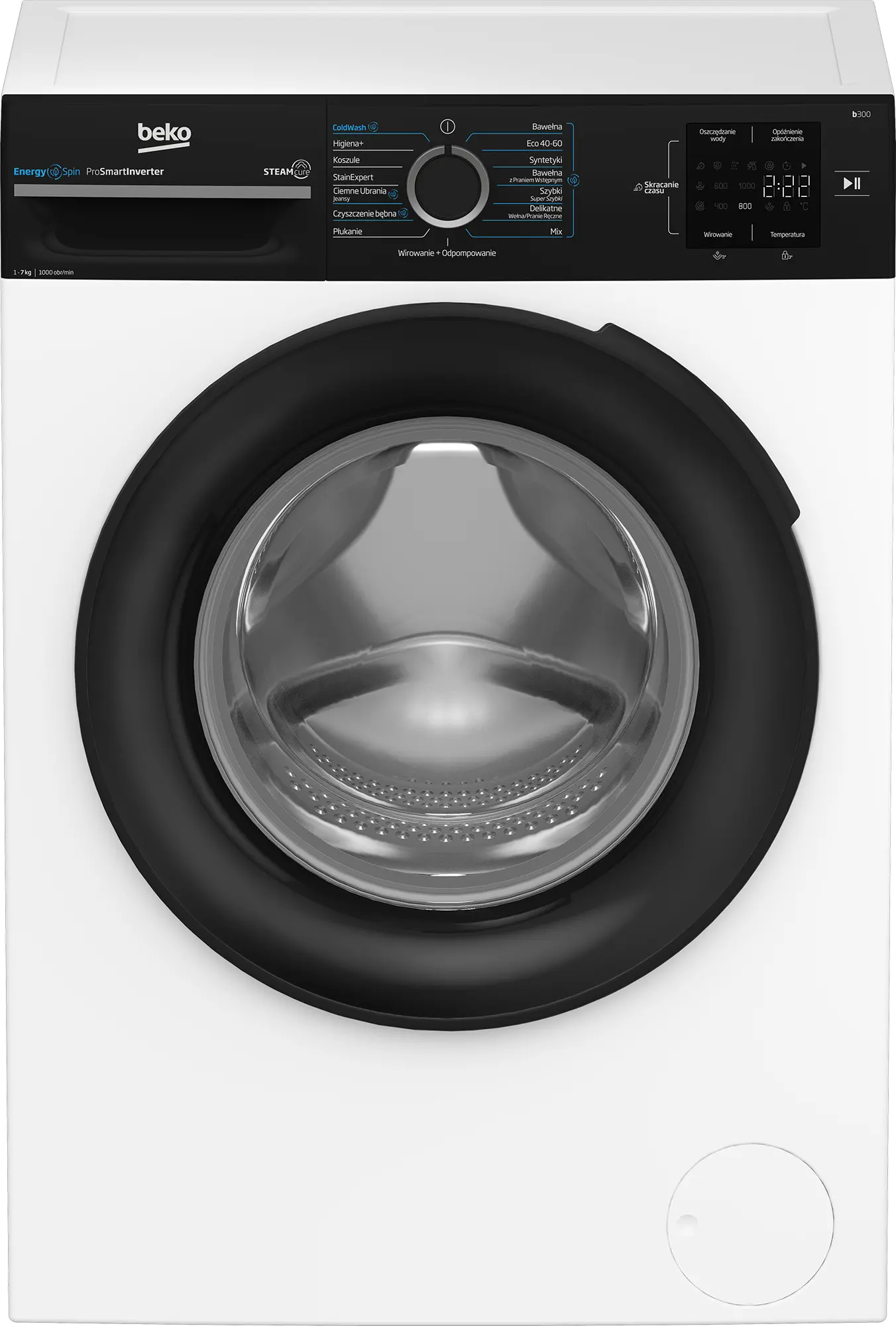 Pralka Beko b300 BM3WFSU37015WBPB EnergySpin Slim 7kg 1000obr/min