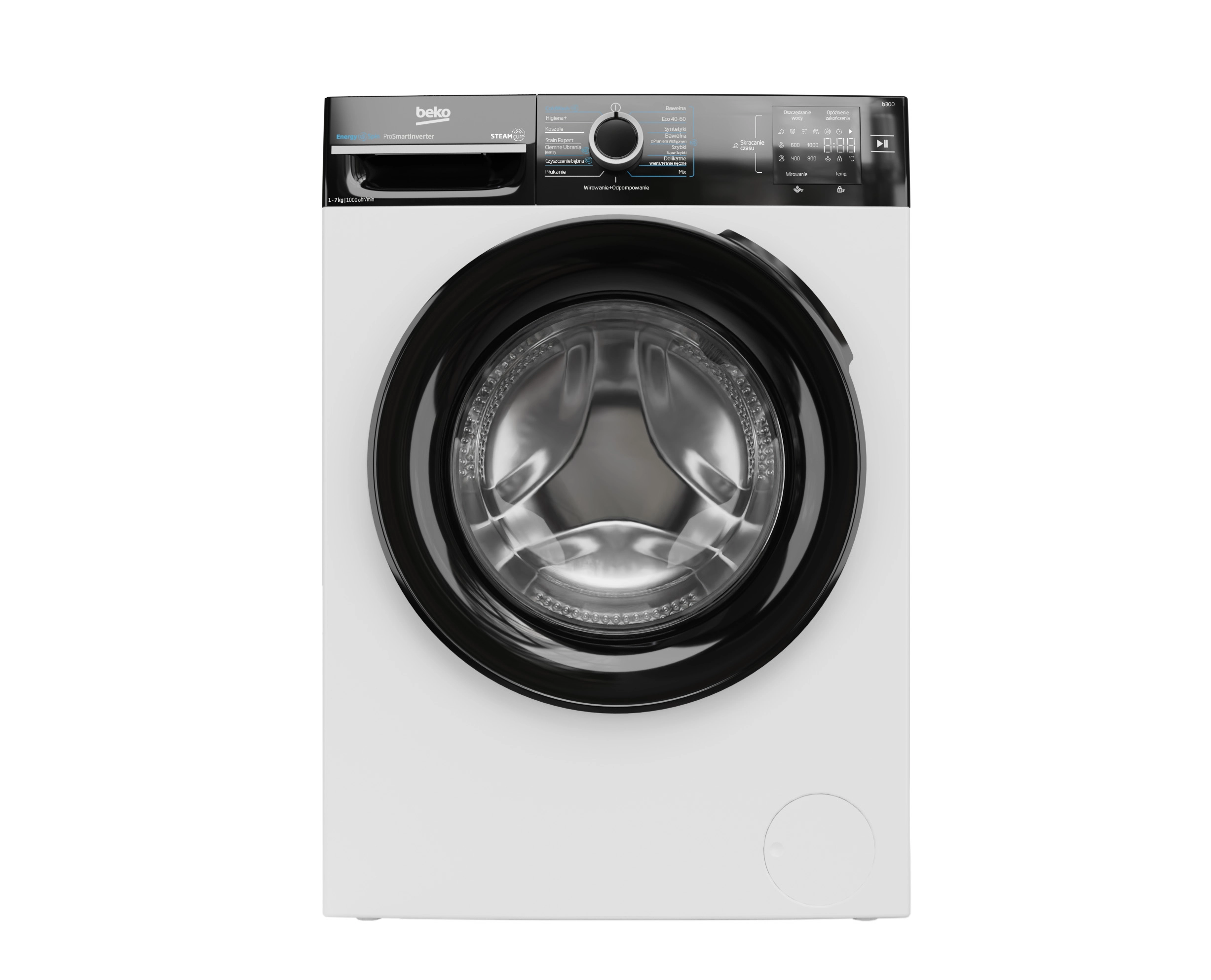 Pralka Beko b300 BM3WFSU37015WBPB EnergySpin Slim 7kg 1000obr/min