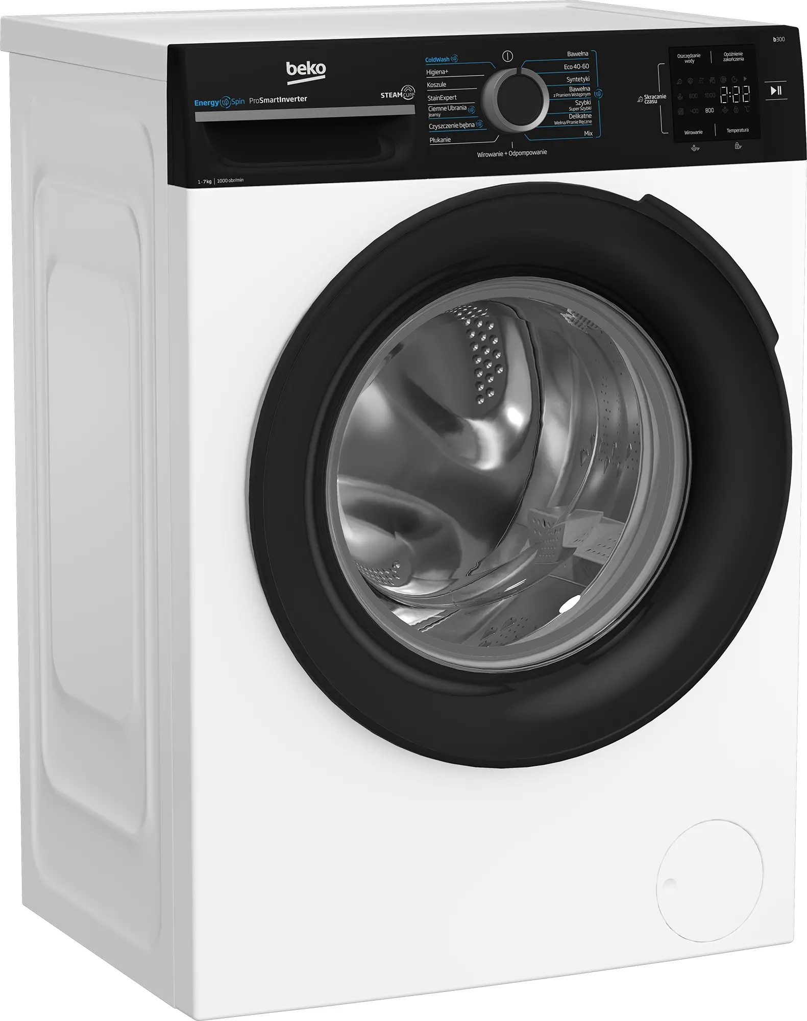 Pralka Beko b300 BM3WFSU37015WBPB EnergySpin Slim 7kg 1000obr/min