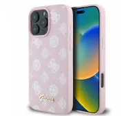 Guess Peony Script MagSafe do iPhone 16 Pro Max Różowy