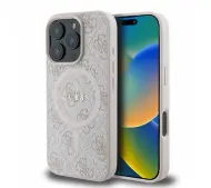 Guess 4G Ring Classic Logo MagSafe do iPhone 16 Pro Max Różówy