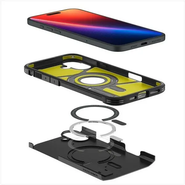 Etui Spigen Tough Armor MagSafe do iPhone 16 Plus Czarny