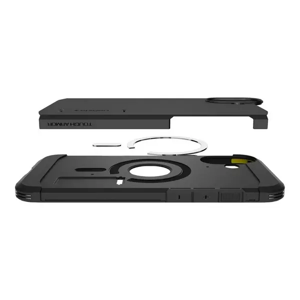 Etui Spigen Tough Armor MagSafe do iPhone 16 Plus Czarny