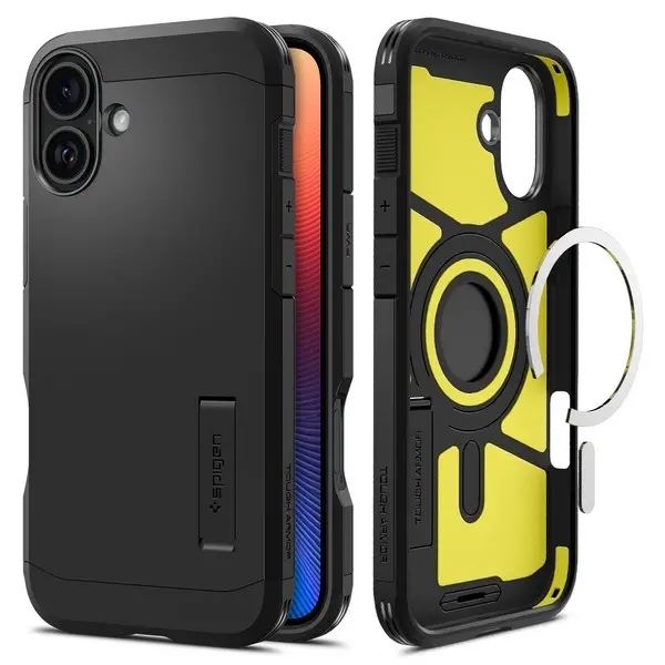 Etui Spigen Tough Armor MagSafe do iPhone 16 Plus Czarny