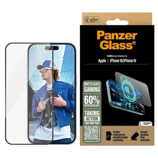 Szkło hartowane PanzerGlass Gaming Screen Protector do iPhone 16