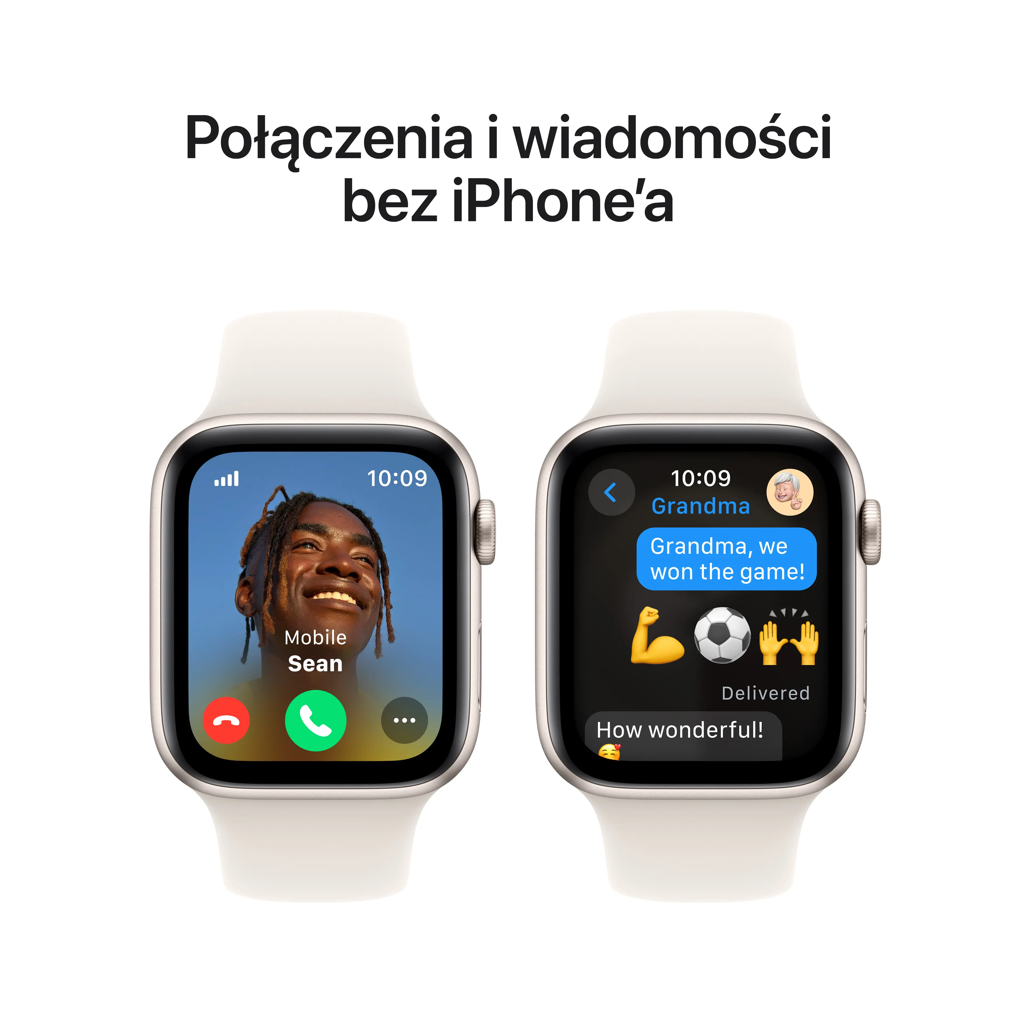 Apple Watch SE 2gen GPS + Cellular koperta 44mm z aluminium Księżycowa poświata pasek sportowy Księżycowa poświata M/L