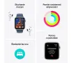 Smartwatch Apple Watch SE 2gen GPS koperta 44mm z aluminium Srebrny pasek sportowy Denim M/L