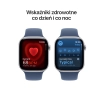 Apple Watch Series 10 GPS + Cellular koperta 46mm aluminium srebrne pasek sportowy denim S/M