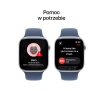 Apple Watch Series 10 GPS + Cellular koperta 46mm aluminium srebrne pasek sportowy denim S/M