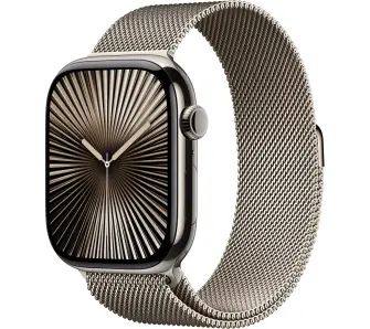 Apple Watch Series 10 GPS + Cellular koperta 42mm tytan naturalny bransoleta mediolańska naturalnym