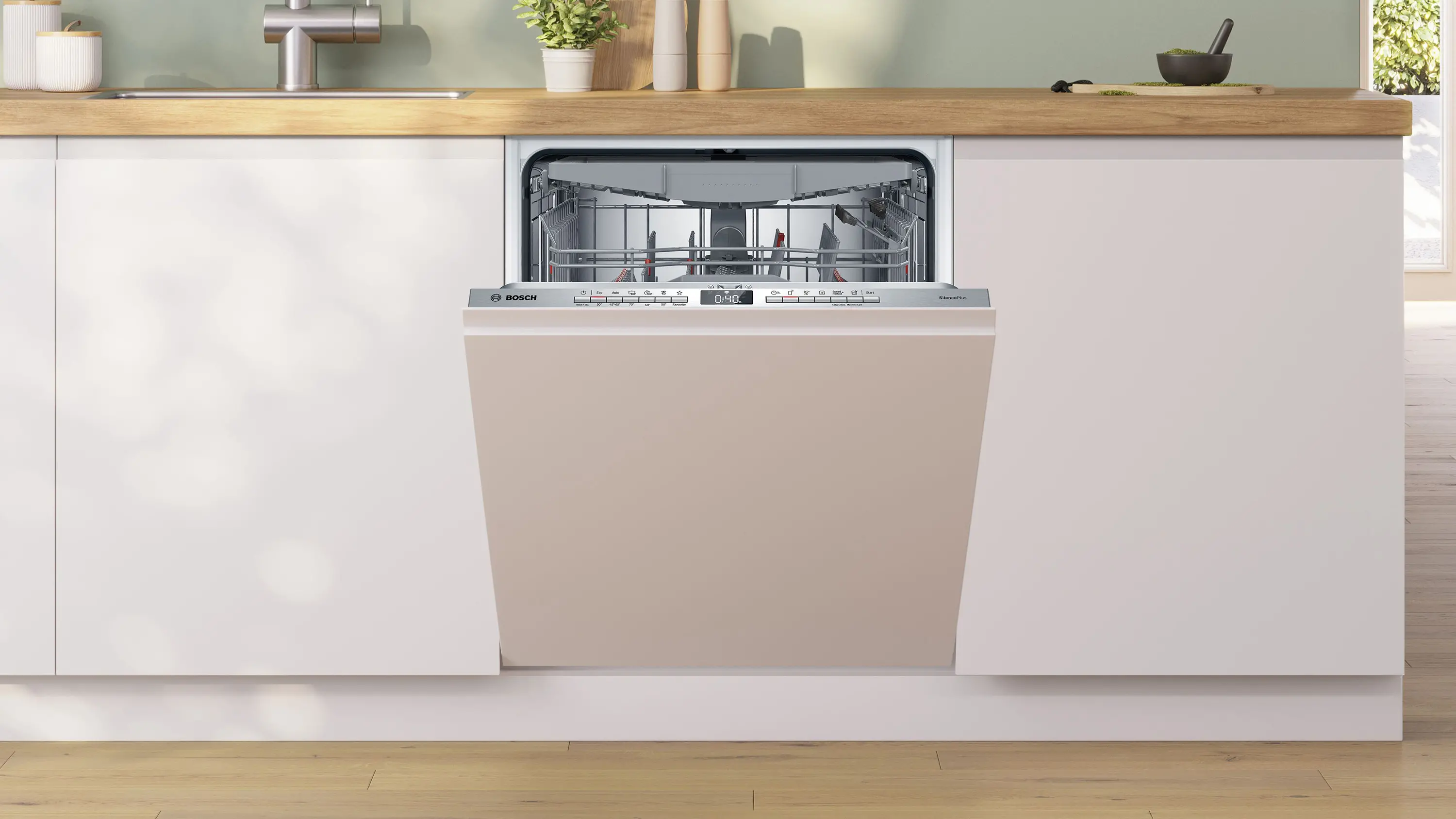 Zmywarka Bosch Serie 4 SMV4ECX27E 59,8cm Automatyczne otwieranie drzwi Szuflada na sztućce Zdalne sterowanie
