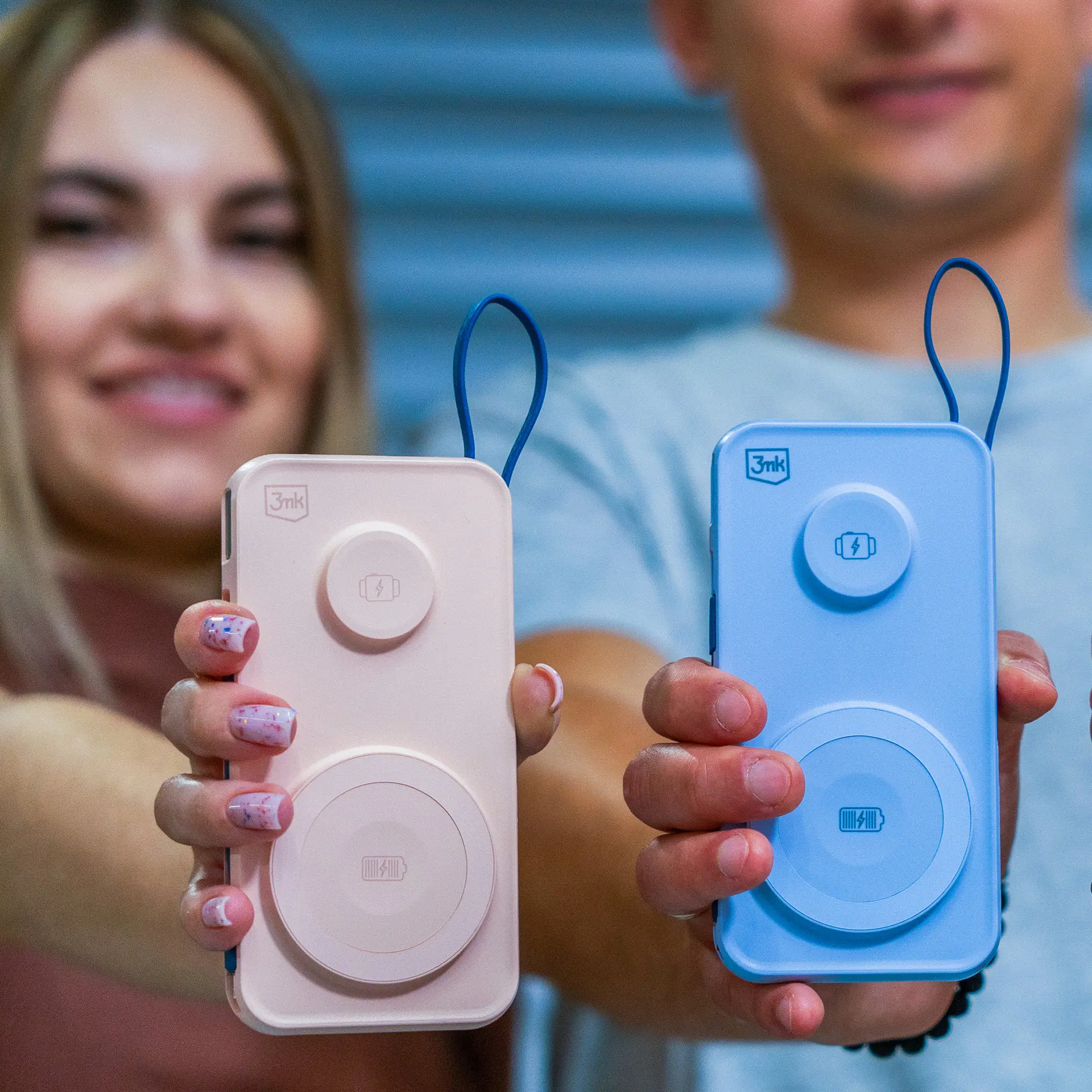Powerbank 3mk PasteUP 10000mAh 22,5W MagSafe Qi Niebieski