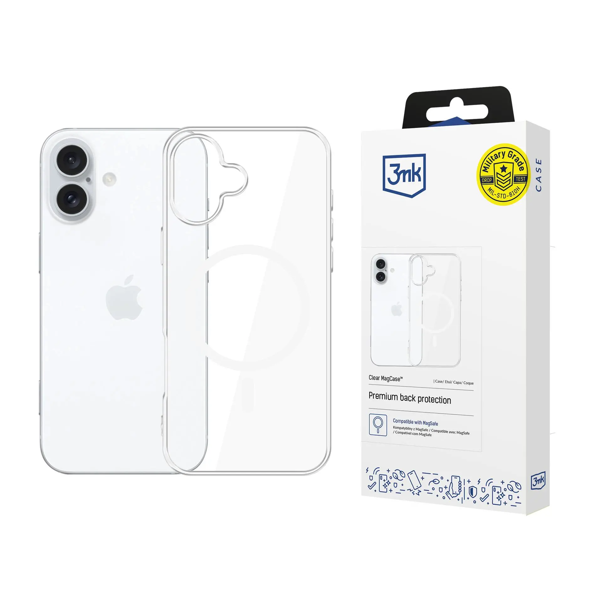 Etui 3mk Clear MagCase do iPhone 16 Plus Przezroczysty