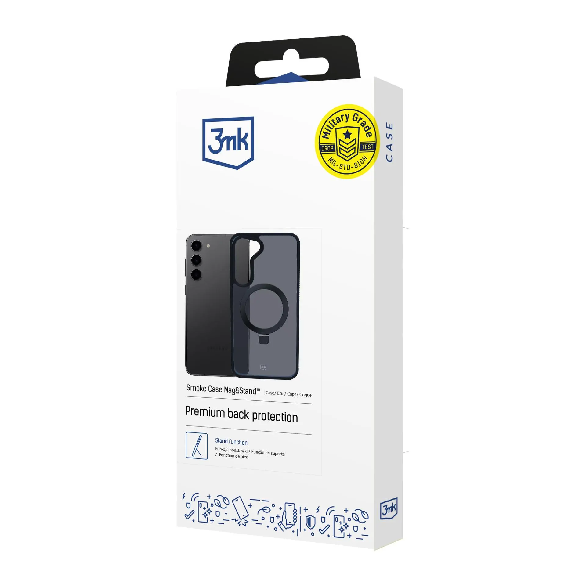 Etui 3mk Smoke Case Mag&Stand do Galaxy S24 Plus Czarny