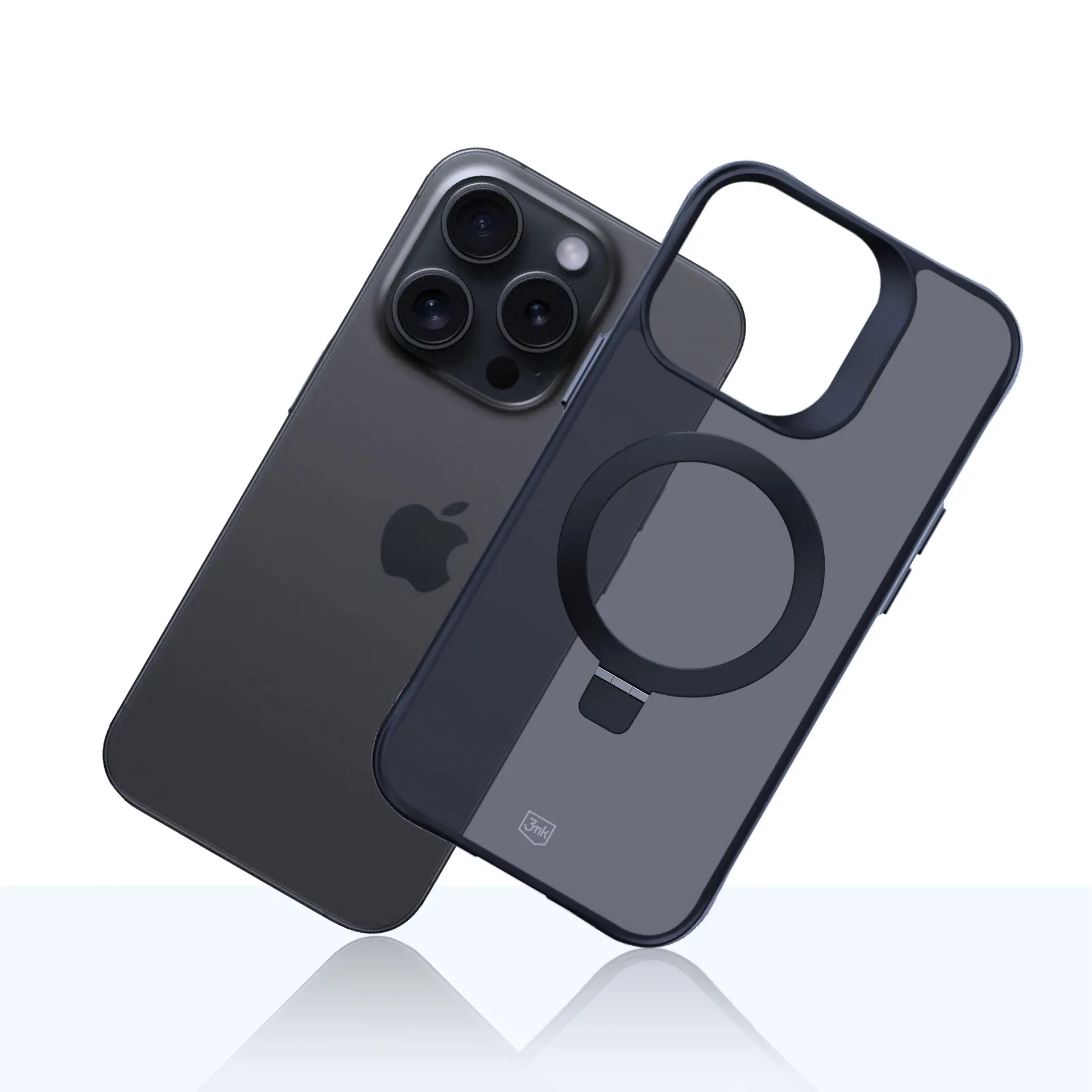 Etui 3mk Smoke Case Mag&Stand do iPhone 15 Pro Max Czarny