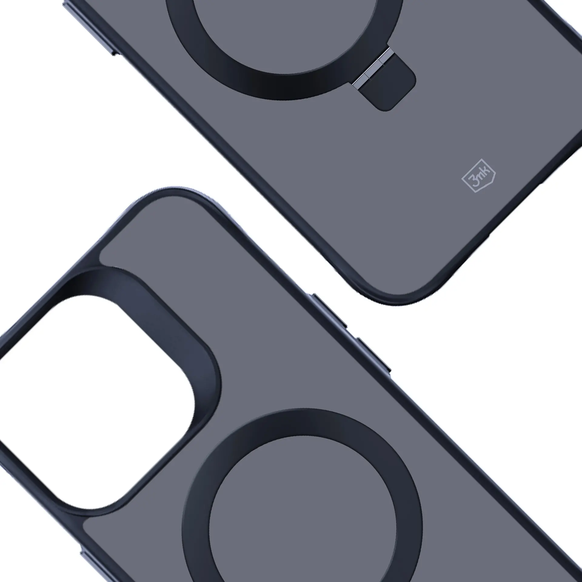 Etui 3mk Smoke Case Mag&Stand do iPhone 15 Pro Max Czarny