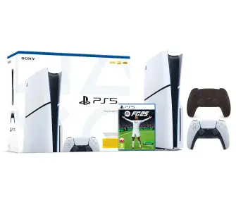 Konsola Sony PlayStation 5 Slim D Chassis (PS5) 1TB z napędem + Dodatkowy Pad Czarny + EA SPORTS FC 25