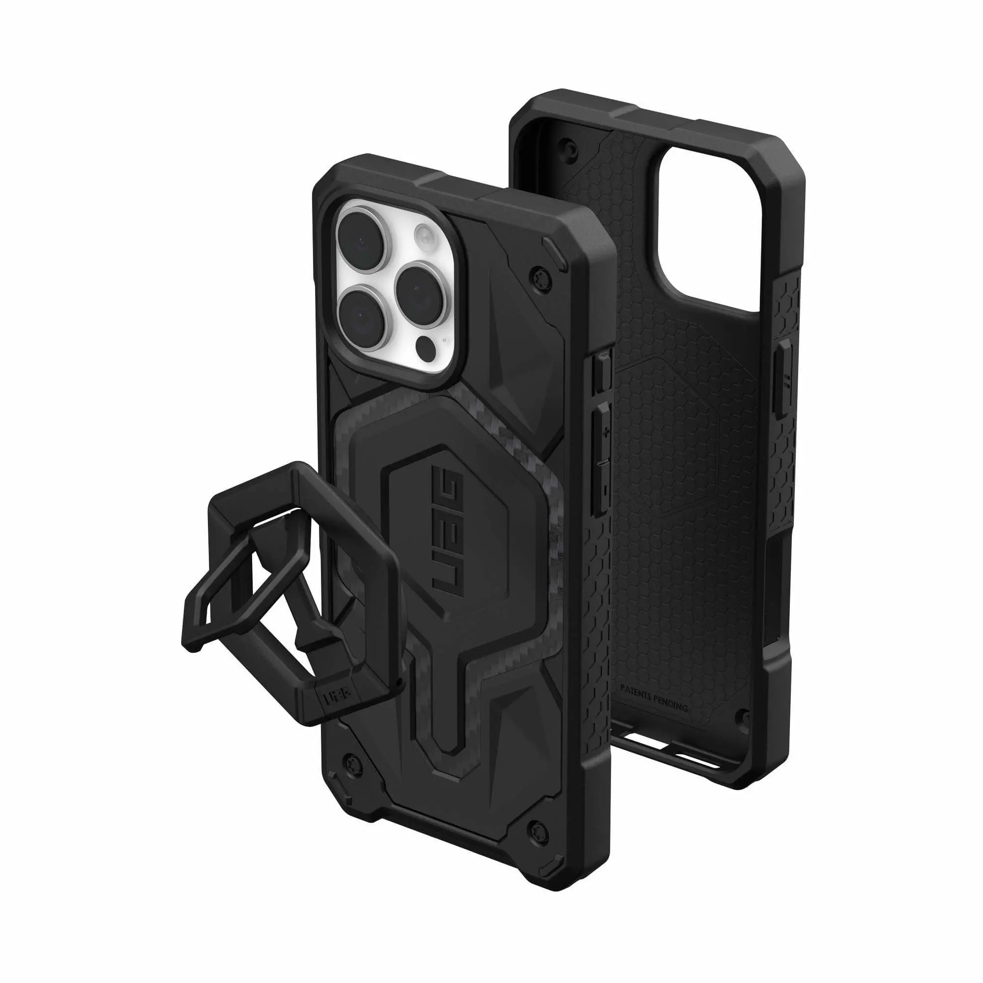 Etui UAG Bundle Monarch Pro Case MagSafe Magnetic Ring do iPhone 16 Pro Max Carbon Fiber