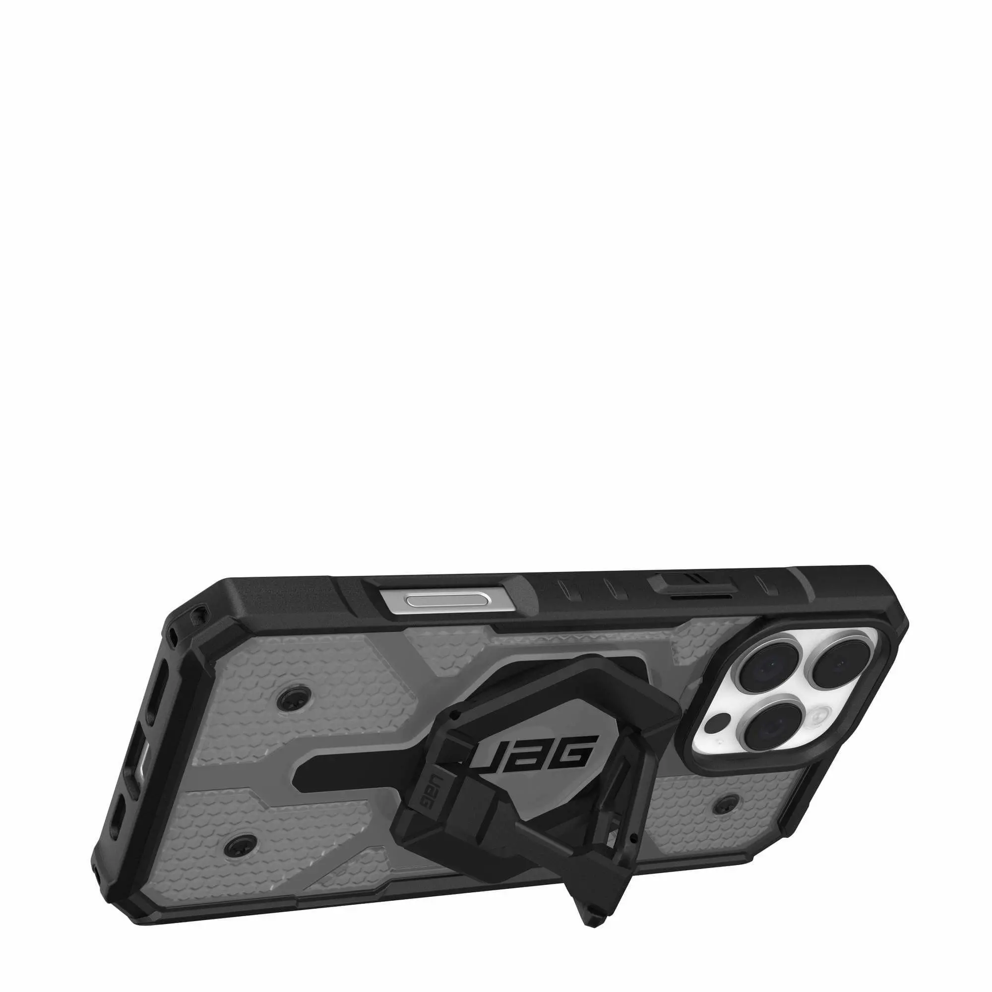 Etui UAG Bundle Pathfinder Clear Case Magsafe agnetic Ring with Stand & Grip do iPhone 16 Pro Max Ash