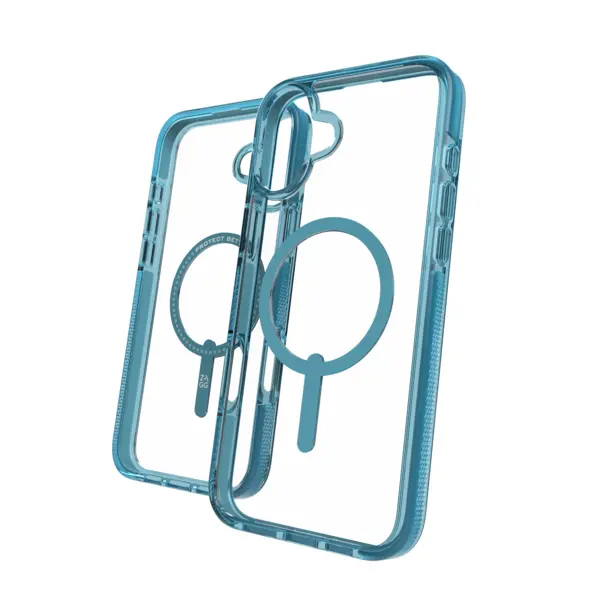 Etui Zagg Santa Cruz Snap MagSafe do iPhone 16 Plus Niebieski