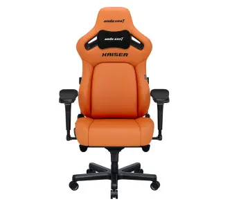 Fotel Anda Seat Kaiser 4 XL Gamingowy do 200kg Skóra Eco Pomarańczowy