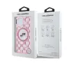Etui Karl Lagerfeld IML Monogram Karl&Choupette Head MagSafe do iPhone 15 Różowy