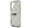 Etui Karl Lagerfeld IML Karl Head Electroplated do iPhone 16 Czarny