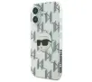 Etui Karl Lagerfeld IML Karl Head Electroplated do iPhone 16 Przezroczysty