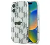 Etui Karl Lagerfeld IML Karl Head Electroplated do iPhone 16 Przezroczysty