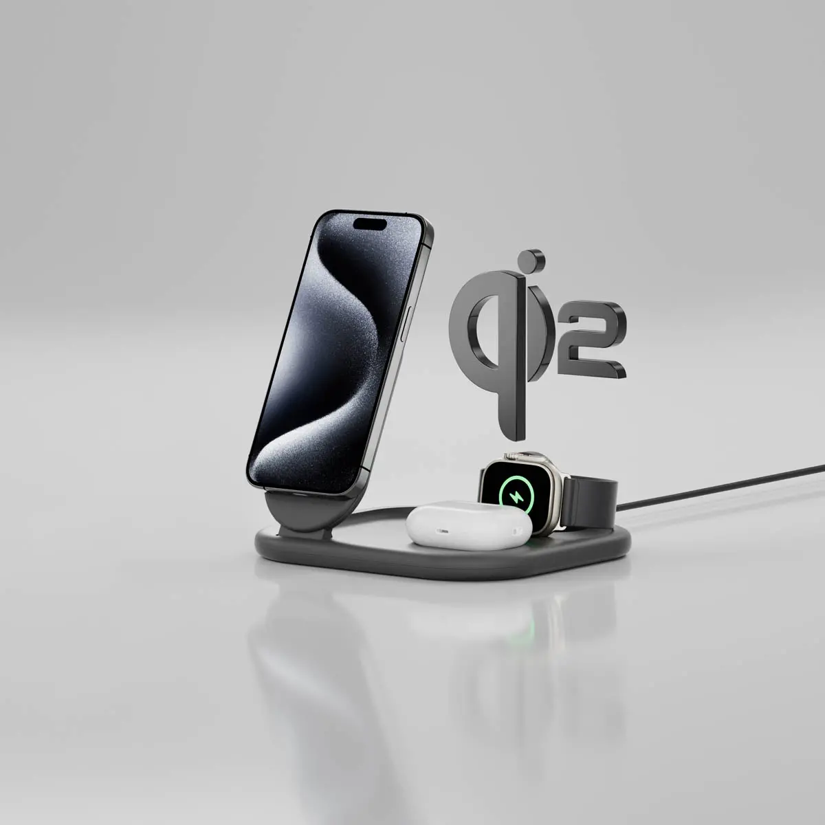 Ładowarka indukcyjna Belkin BoostCharge 3w1 Qi2 15W Czarny