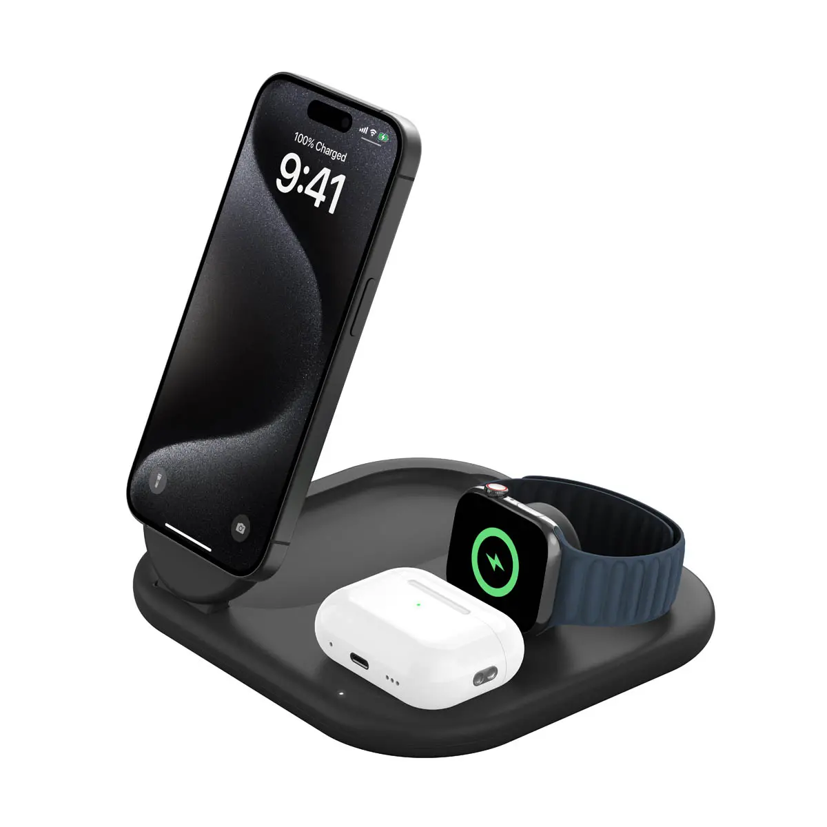 Ładowarka indukcyjna Belkin BoostCharge 3w1 Qi2 15W Czarny