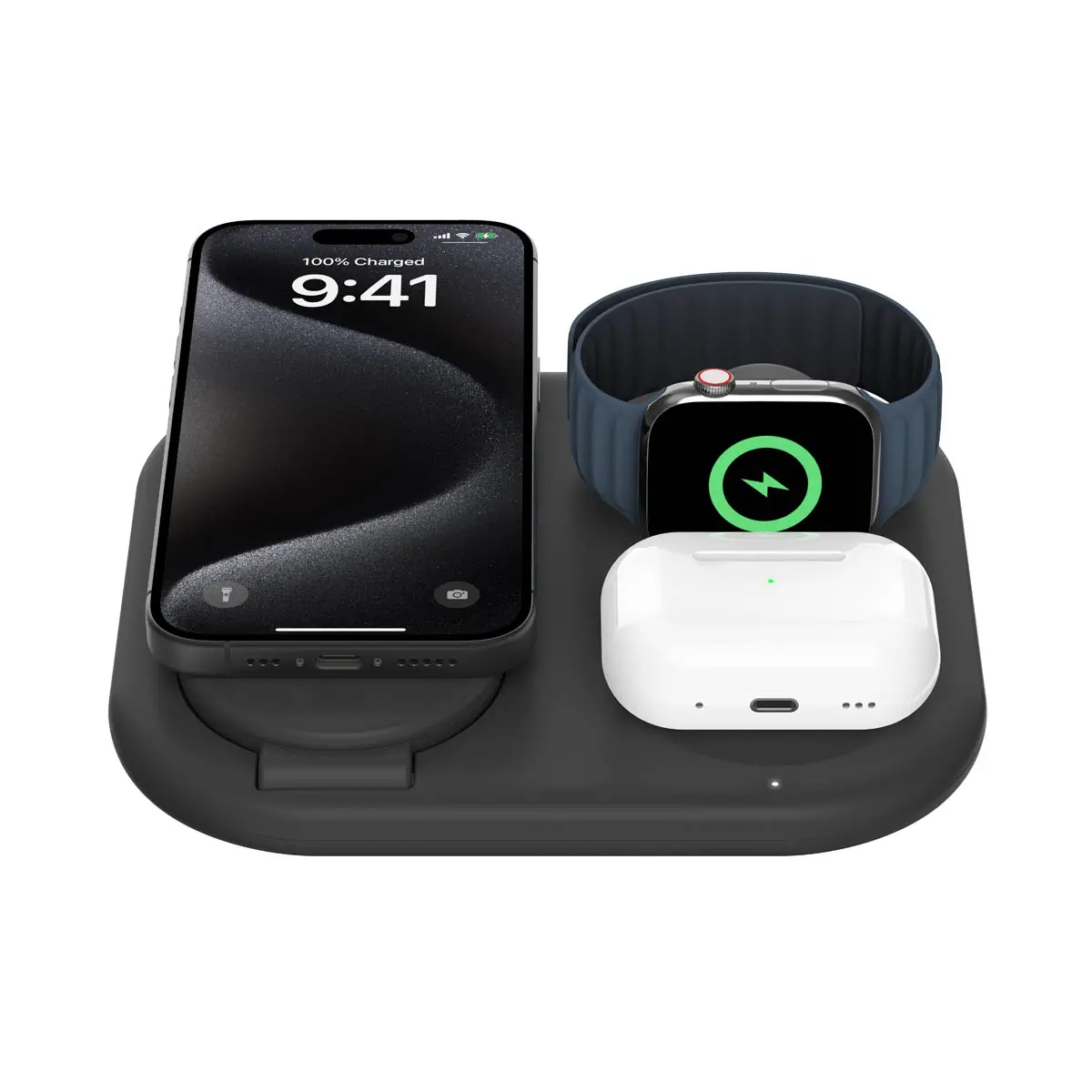 Ładowarka indukcyjna Belkin BoostCharge 3w1 Qi2 15W Czarny