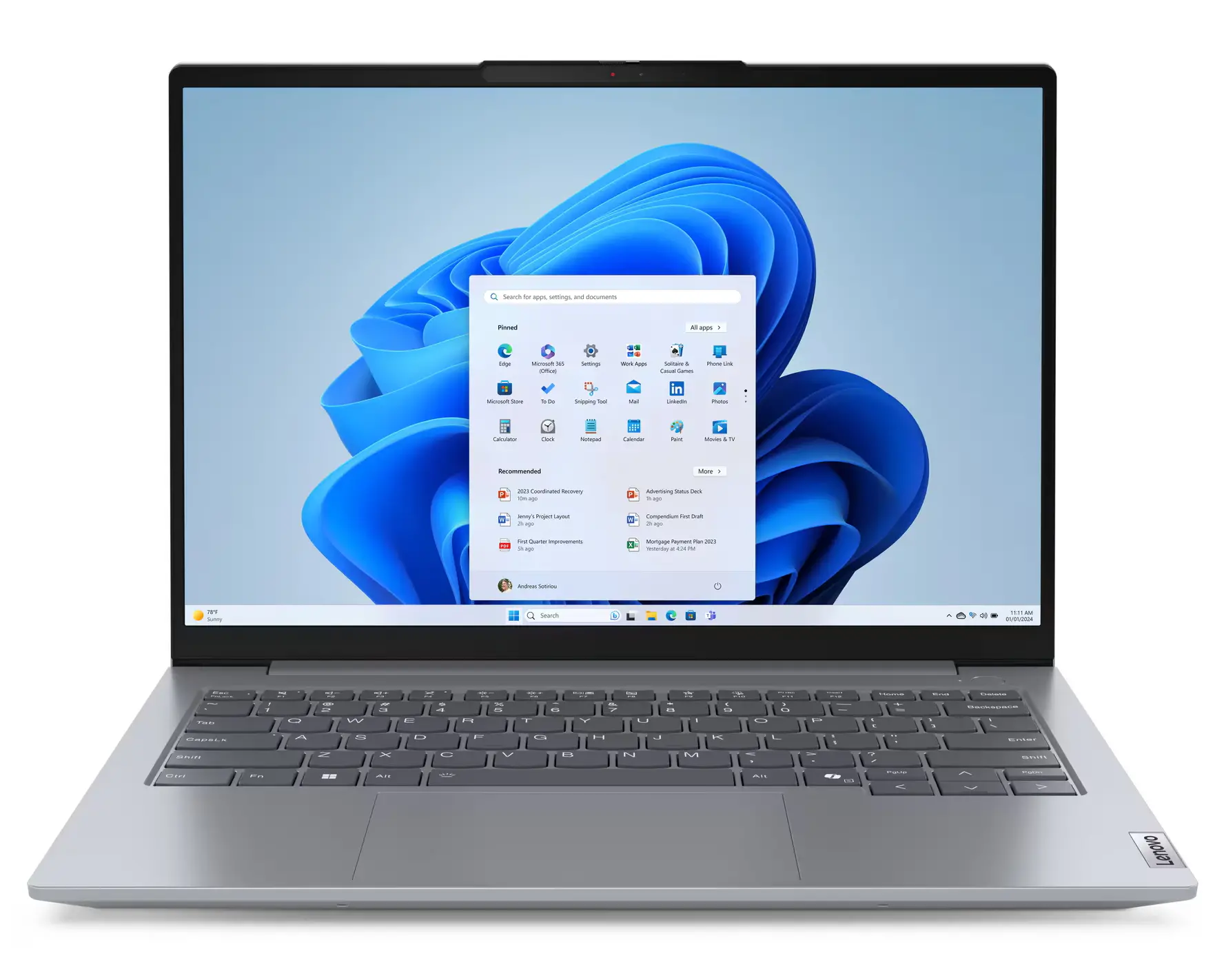 Laptop Lenovo ThinkBook 14 G7 ARP 14" R5 7535HS 16GB RAM 512GB Dysk SSD Win11 Pro Szary