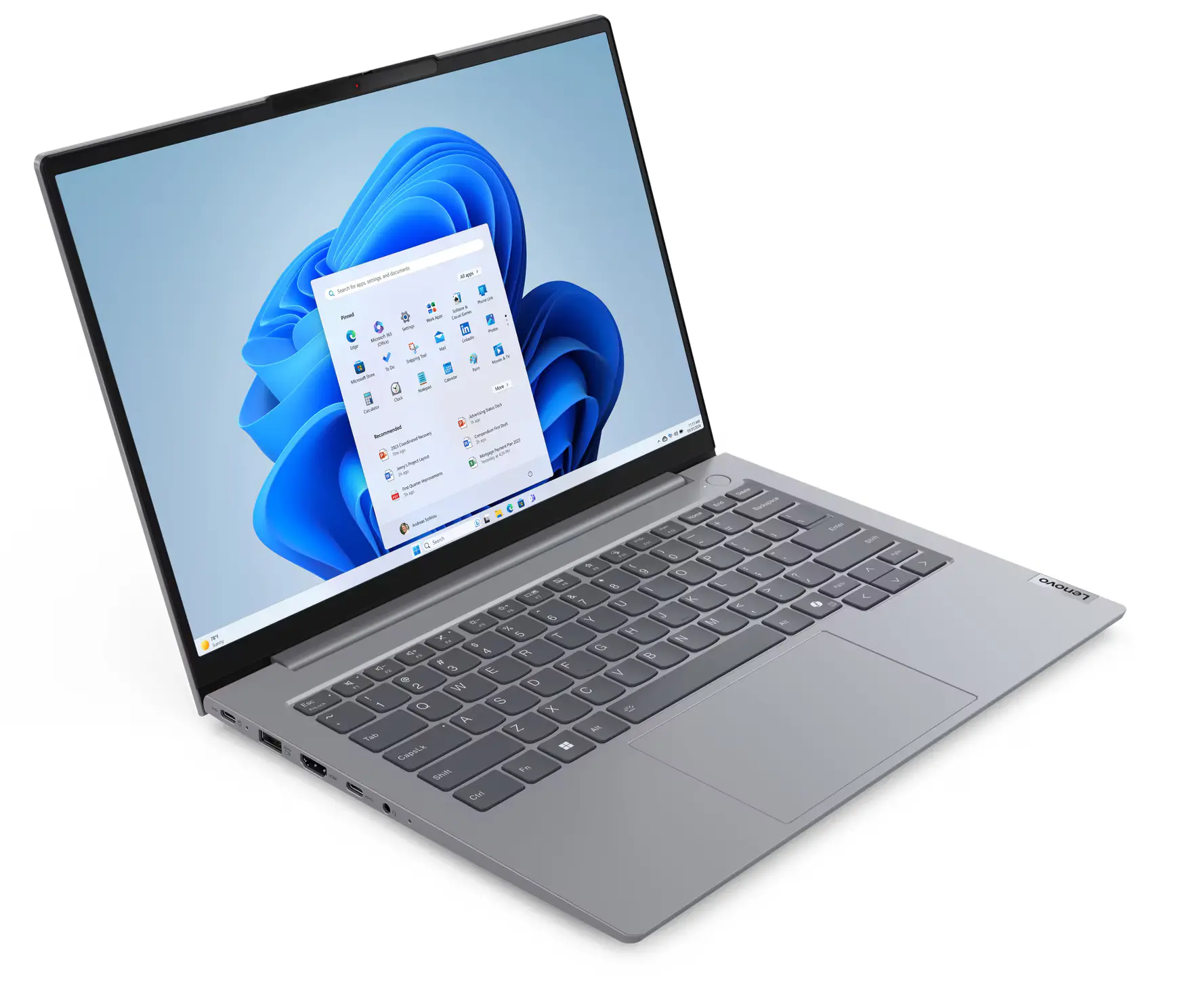 Laptop Lenovo ThinkBook 14 G7 ARP 14" R5 7535HS 16GB RAM 512GB Dysk SSD Win11 Pro Szary