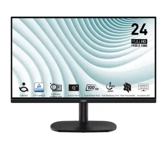 Monitor MSI PRO MP245V 24" Full HD VA 100Hz 1ms MPRT