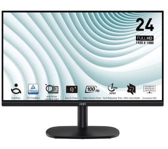 Monitor MSI PRO MP245V 24" Full HD VA 100Hz 1ms MPRT