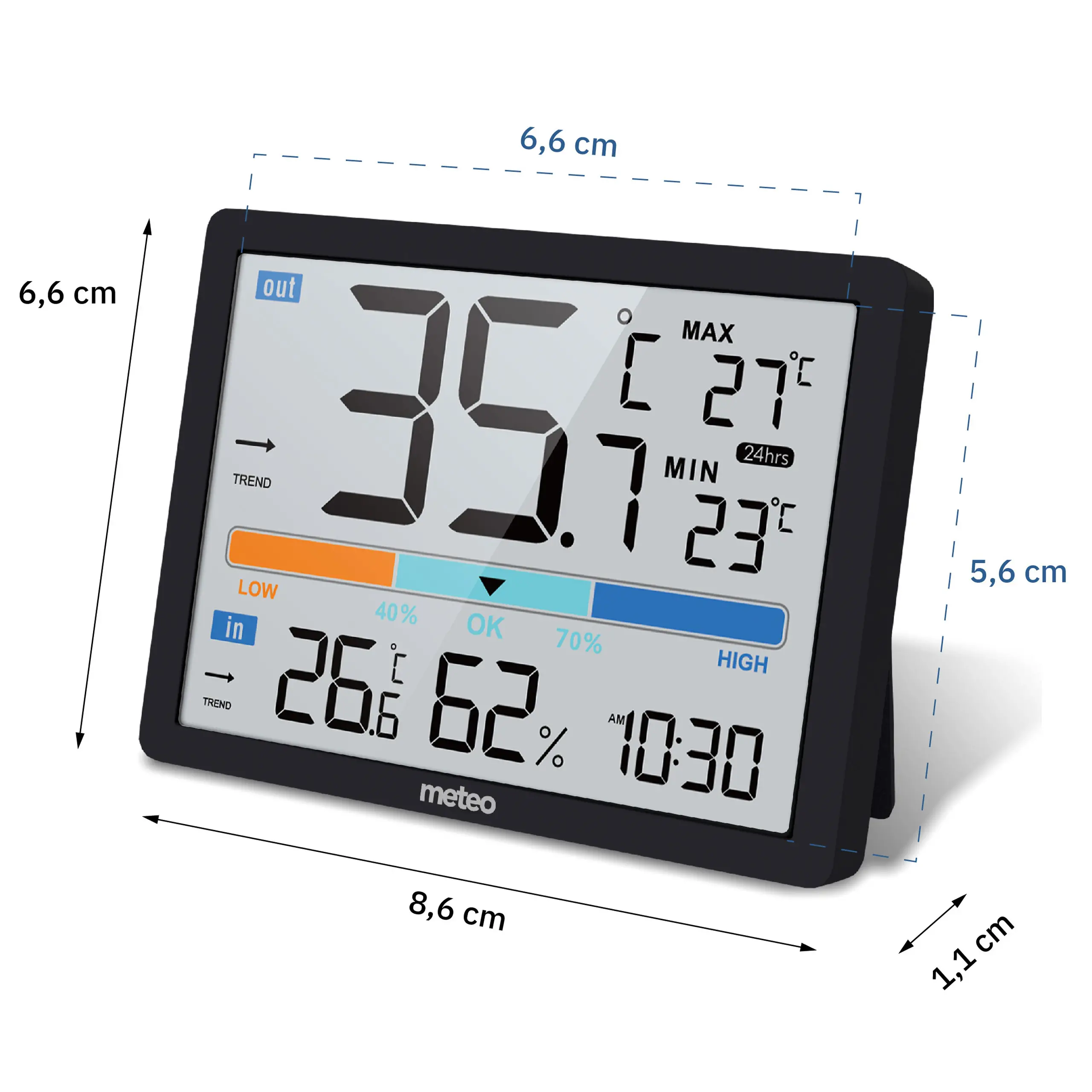 Czujnik temperatury Meteo SP109 Czarny