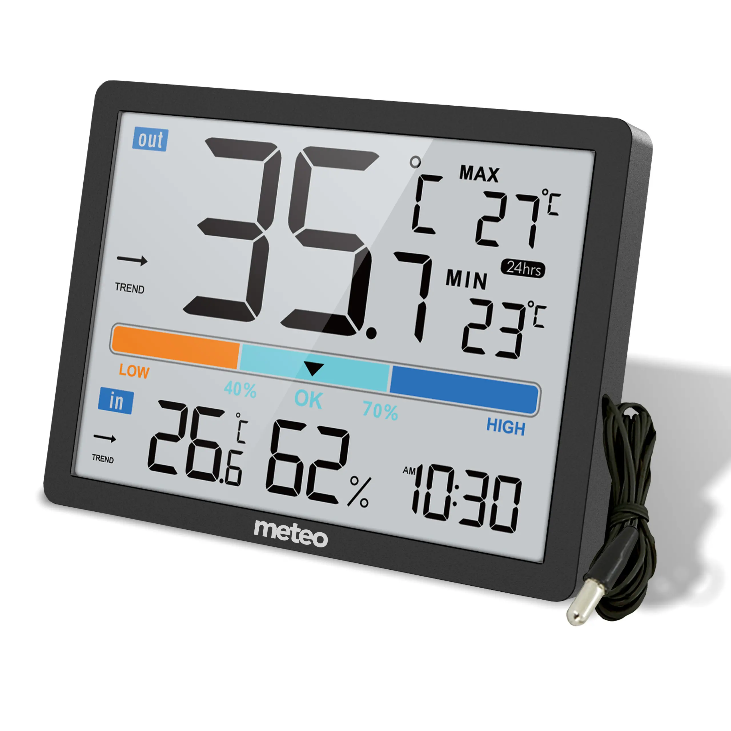Czujnik temperatury Meteo SP109 Czarny