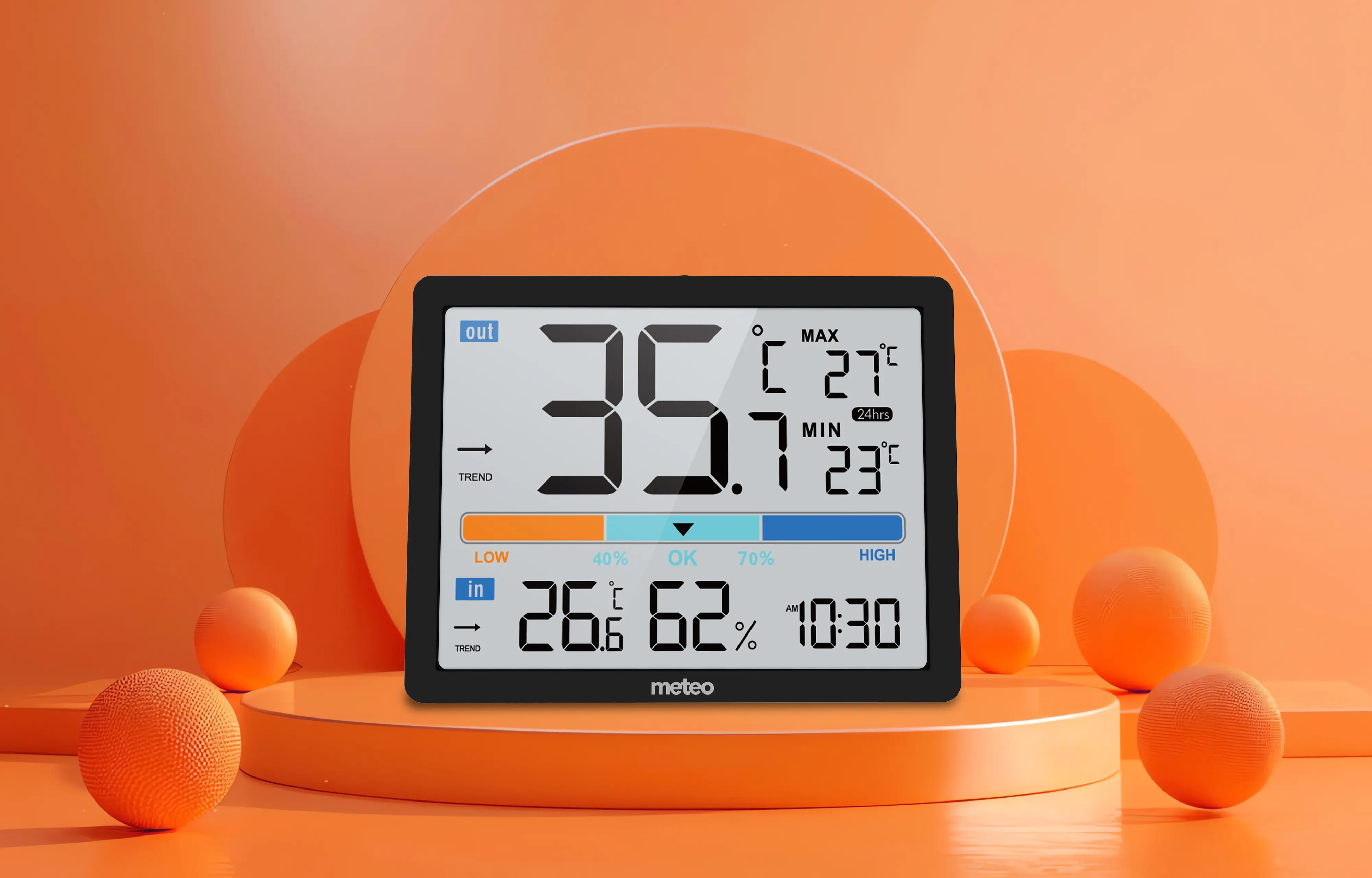Czujnik temperatury Meteo SP109 Czarny