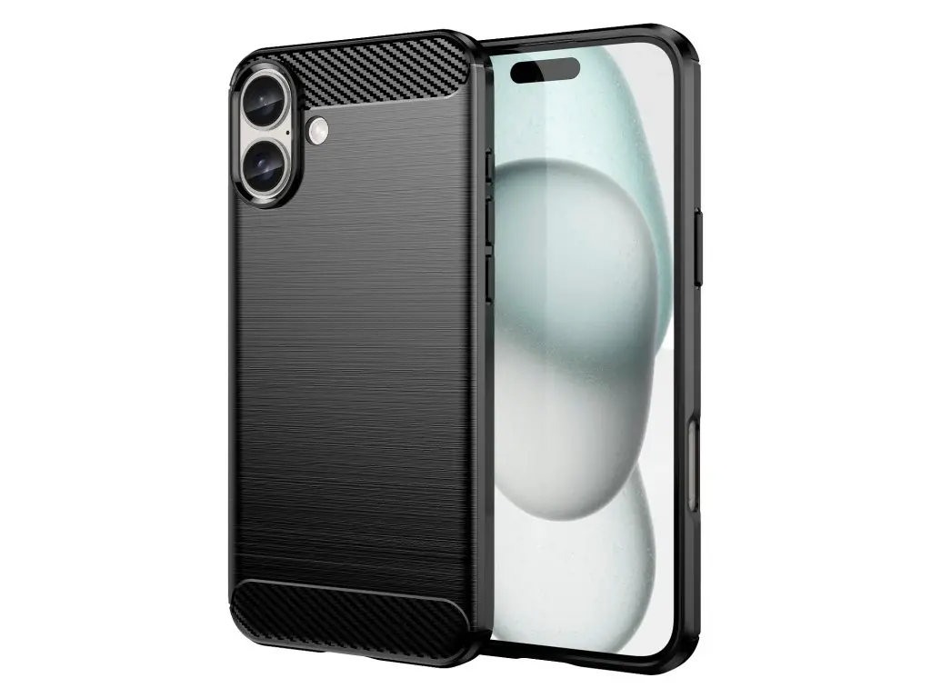 Etui Winner WG Carbon do iPhone 16 Czarny