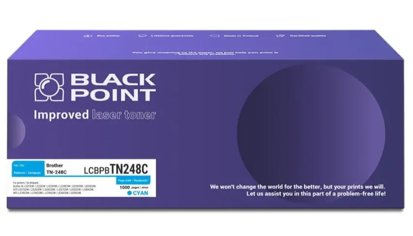 Toner Black Point LCBPBTN248C (zamiennik TN-248C) Błękitny