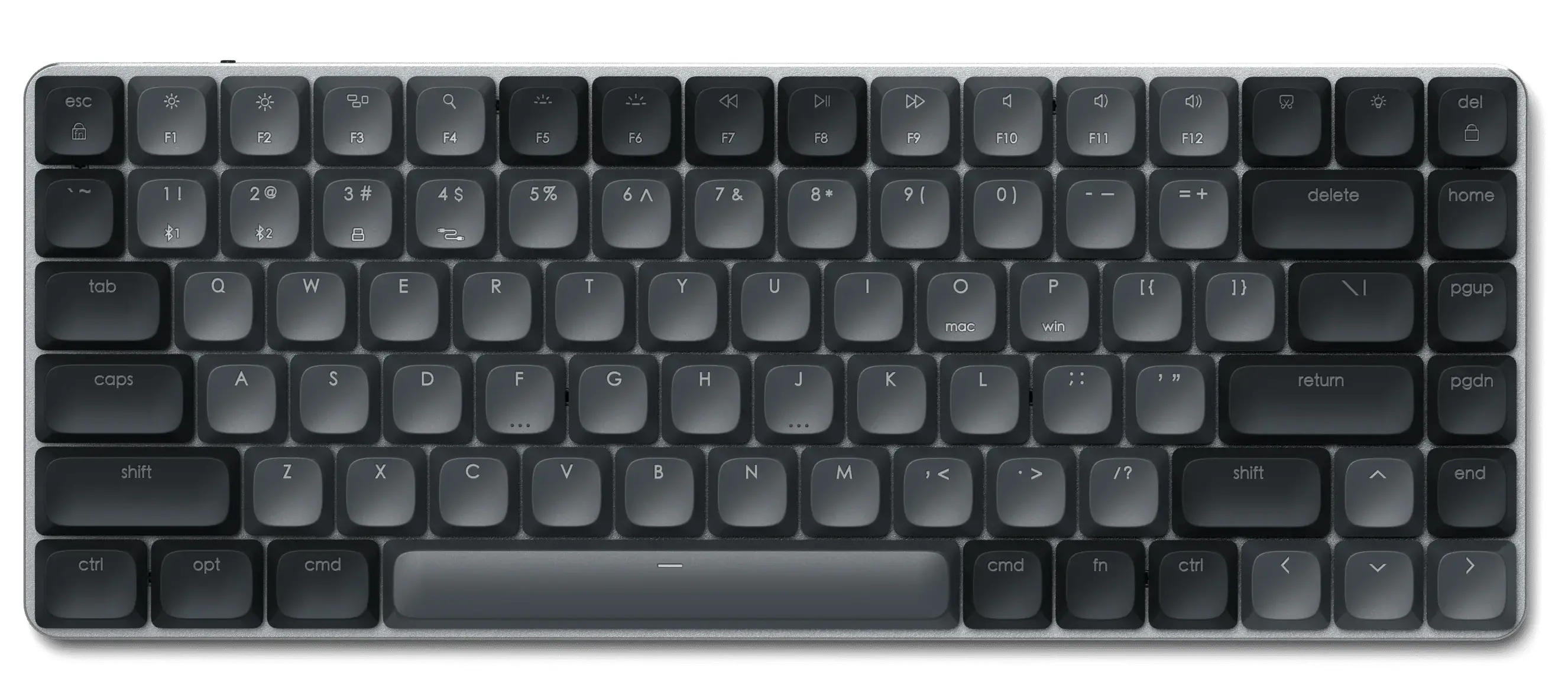 Klawiatura mechaniczna Satechi SM1 Slim Brown Switches Czarny