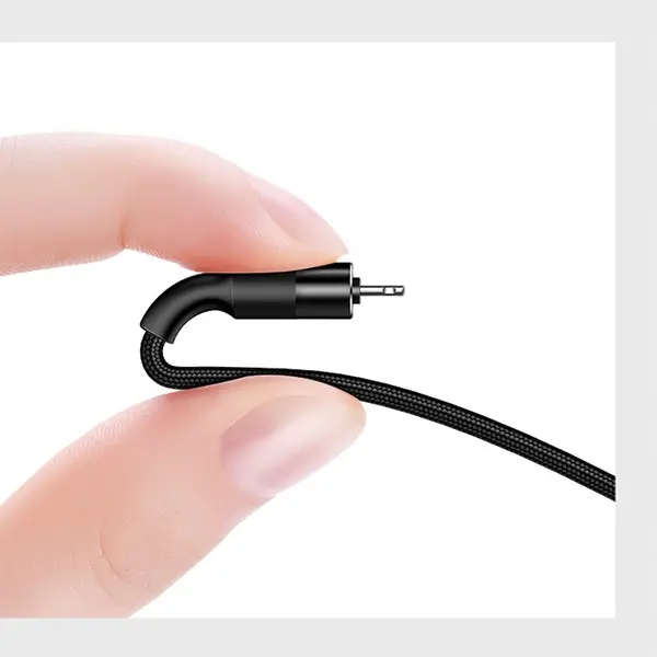 Kabel USAMS 3w1 2A lightning/microUSB/USB-C 1,5m Czarny