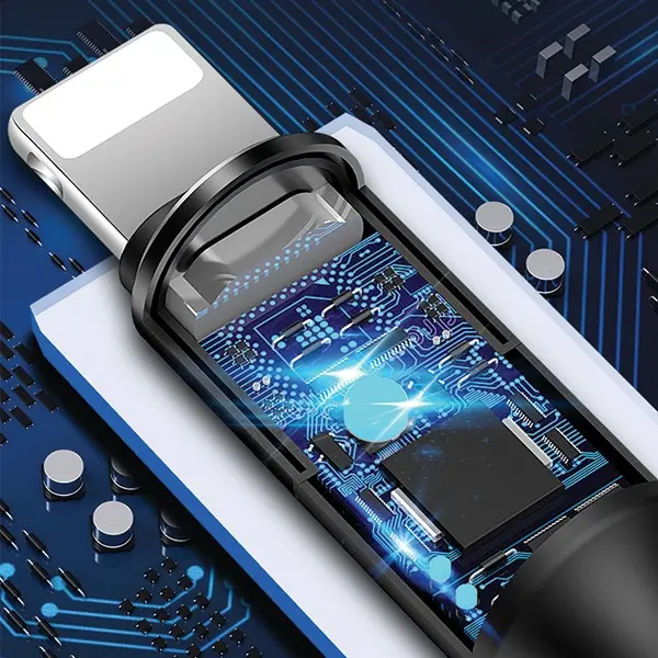 Kabel USAMS 3w1 2A lightning/microUSB/USB-C 1,5m Czarny