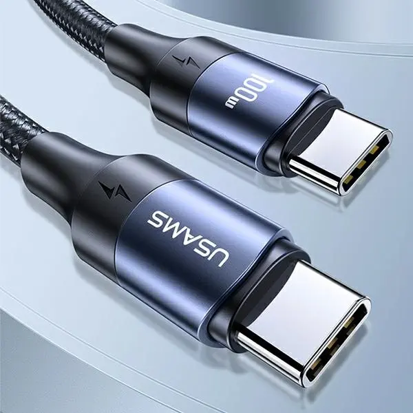 Kabel USAMS USB-C do USB-C 100W PD Fast Charge 3m Czarny