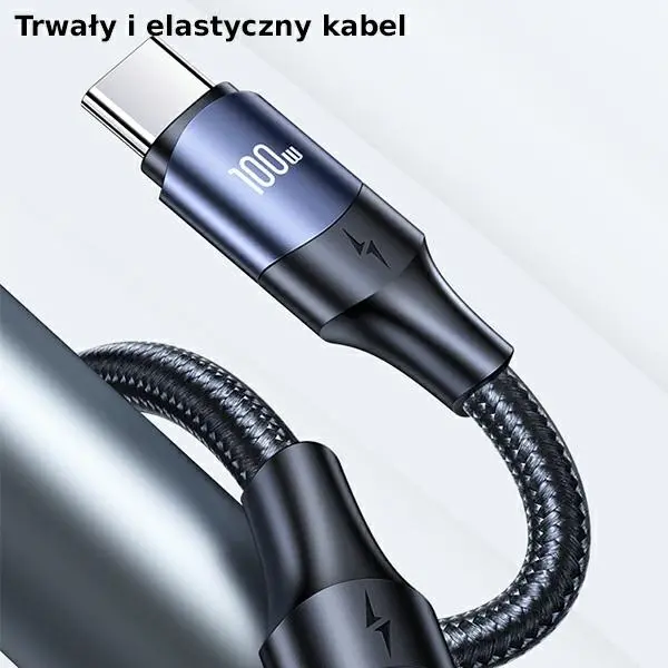 Kabel USAMS USB-C do USB-C 100W PD Fast Charge 3m Czarny